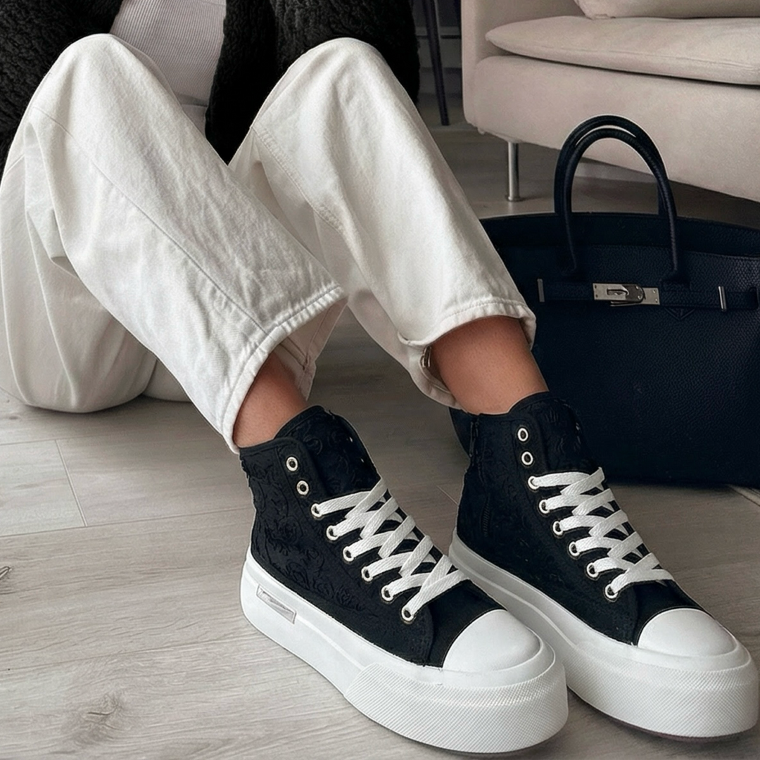 Zoé | Baskets noires polyvalentes
