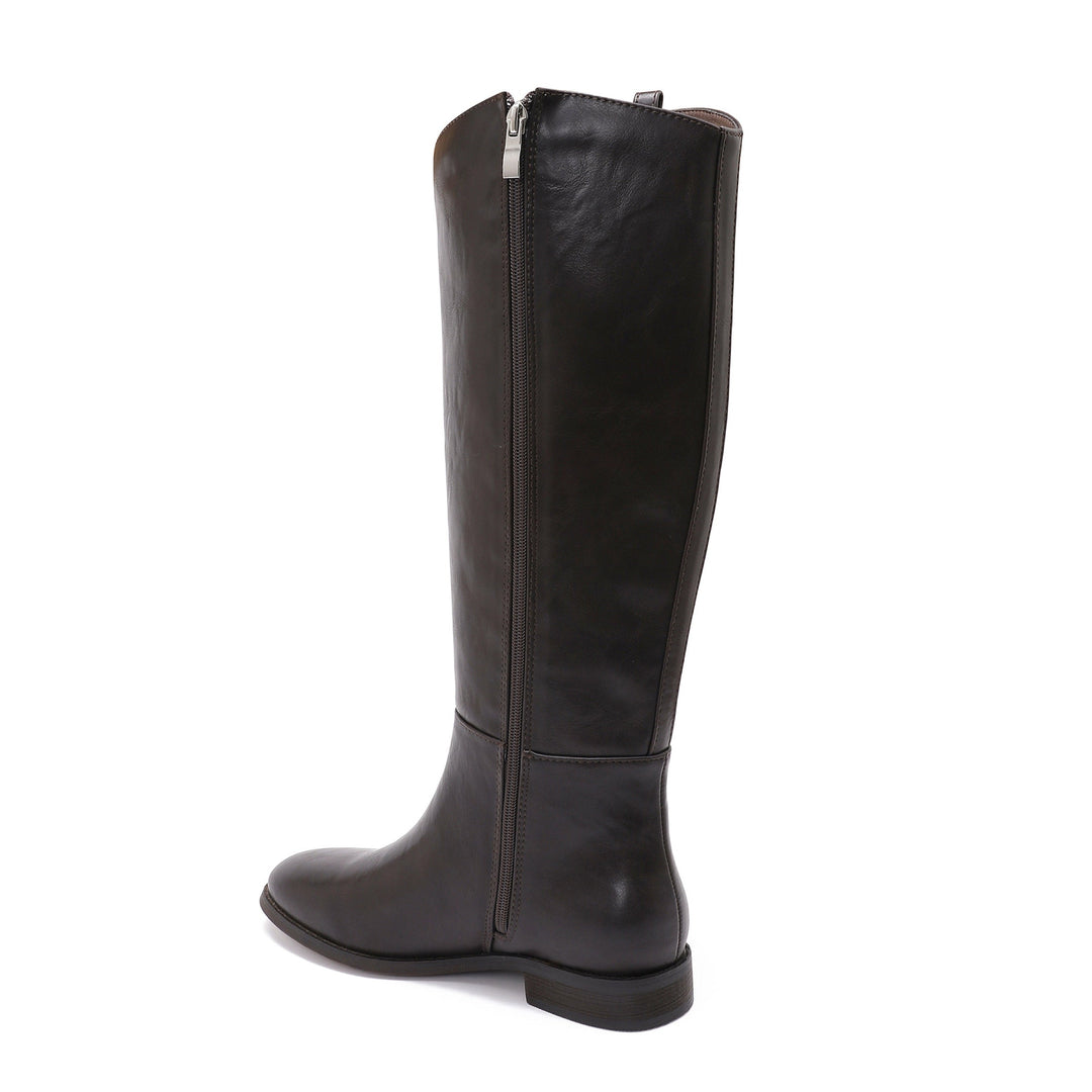 Viviane | Bottes hautes marron classiques