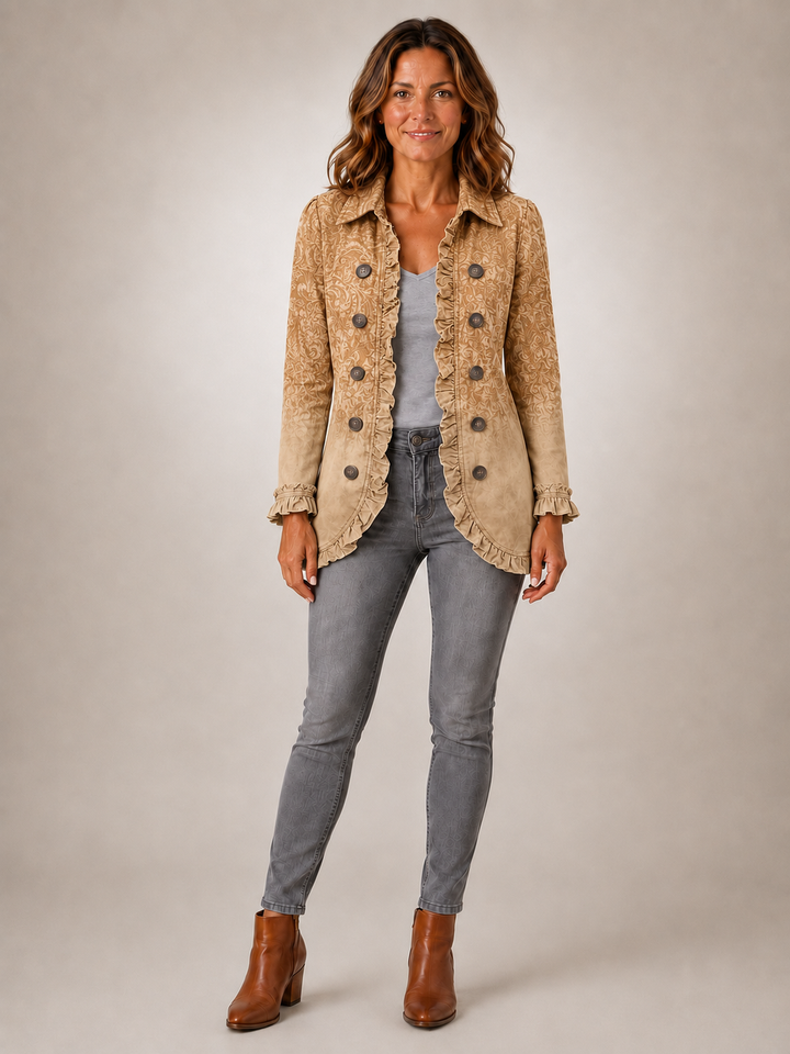 Crestelle | Veste volantée à imprimé western