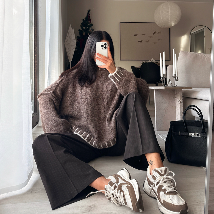 Vanessa | Baskets marron stylées