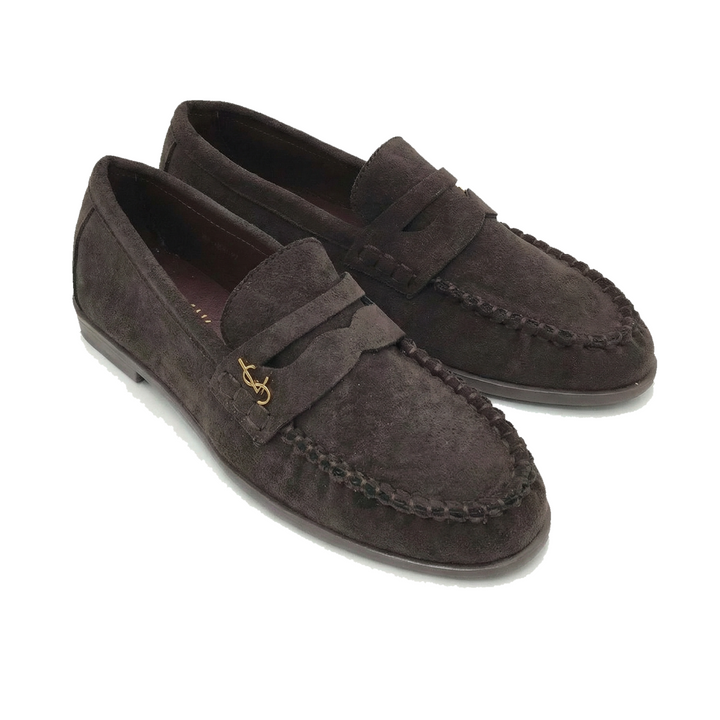 Laurine | Mocassins marron foncé élégants