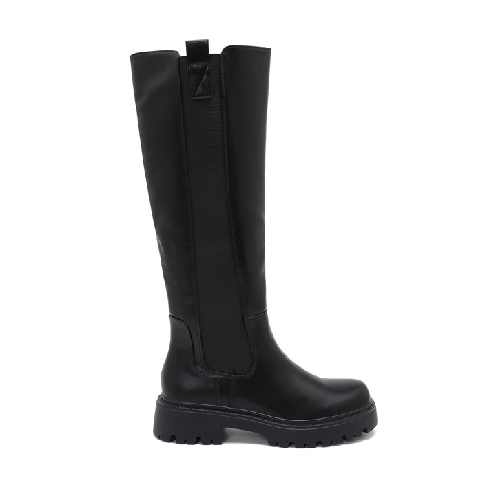 Rosine | Bottes noires élégantes à semelle crantée