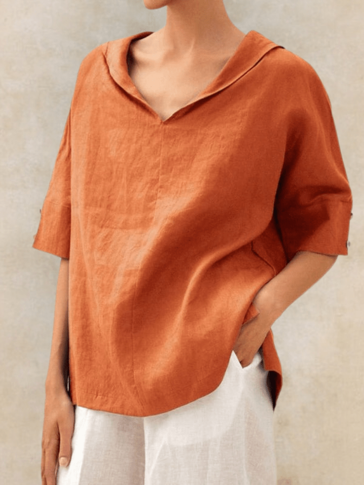 Zélina | Blouse à col ouvert