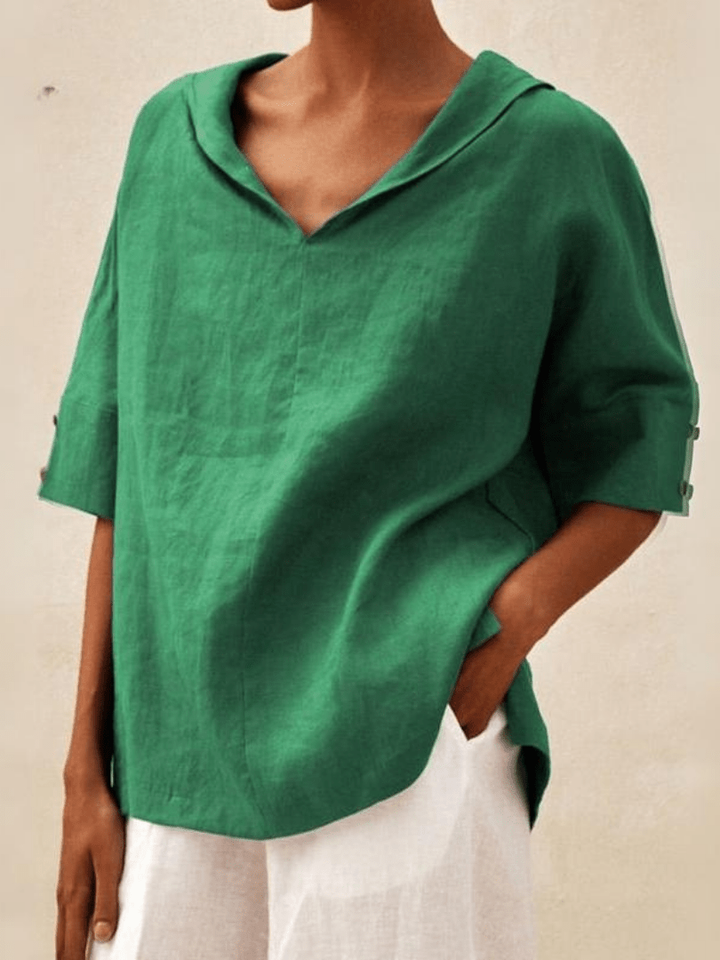Zélina | Blouse à col ouvert