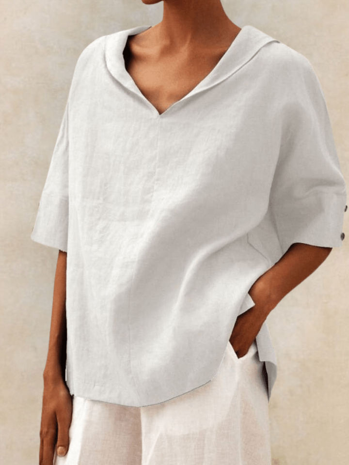 Zélina | Blouse à col ouvert