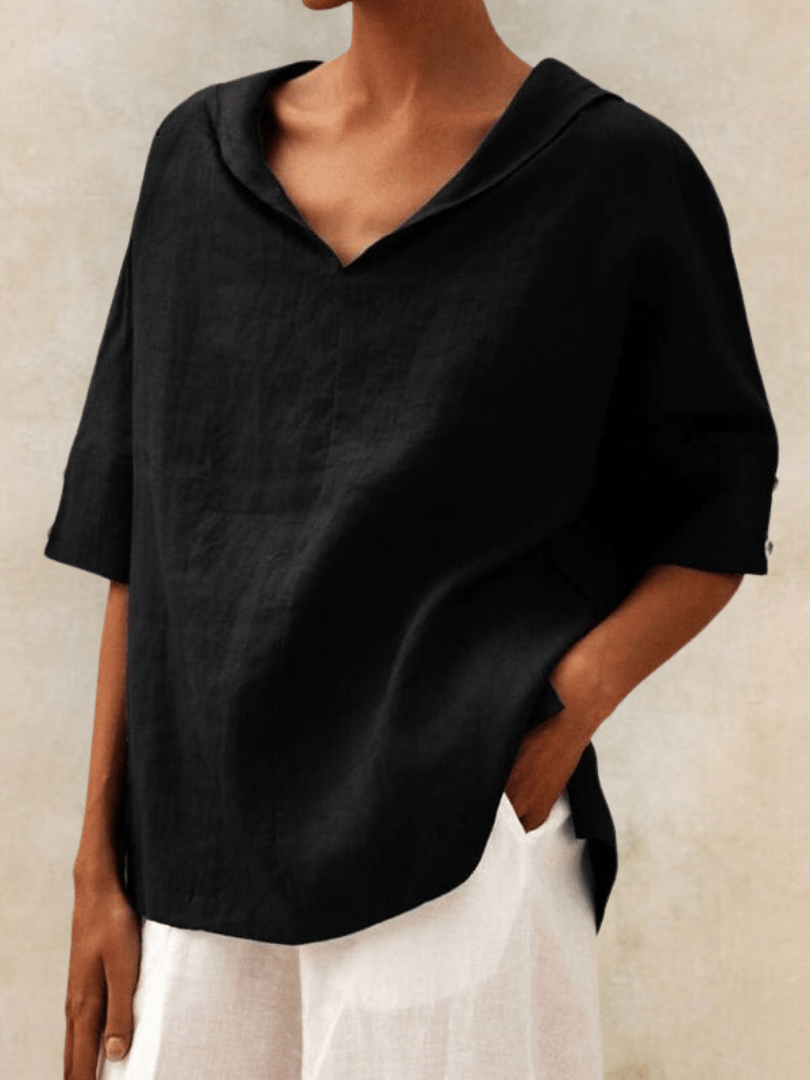 Zélina | Blouse à col ouvert