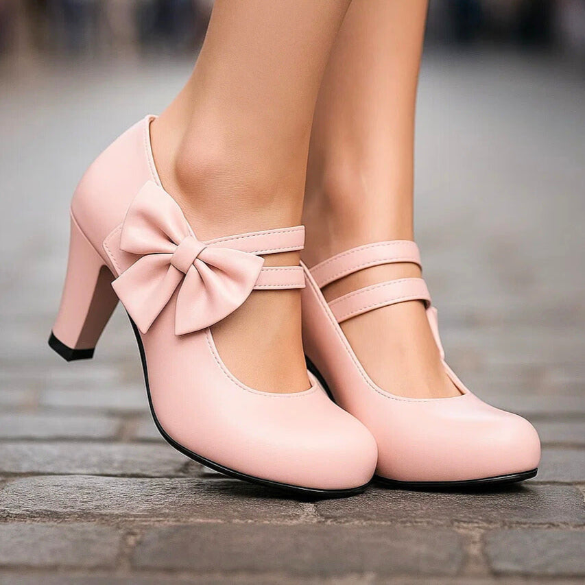 Raphaëlle | Escarpins Mary Jane à nœud
