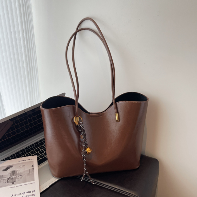 Sac cabas Sierra brun vu de côté