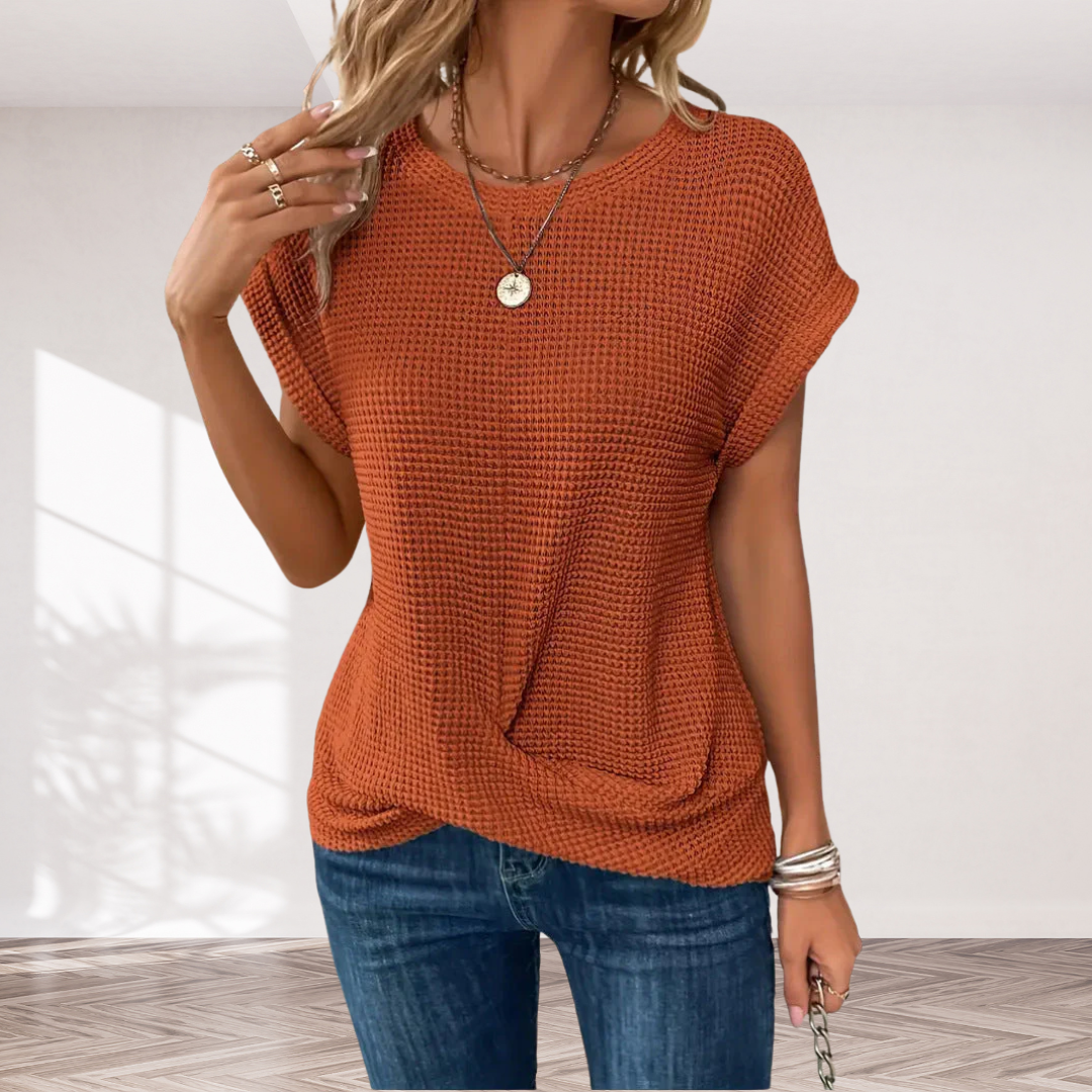 Urielle | T-shirt à texture gaufrée