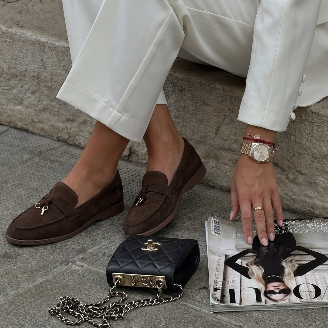 Cyrielle | Mocassins marron élégants