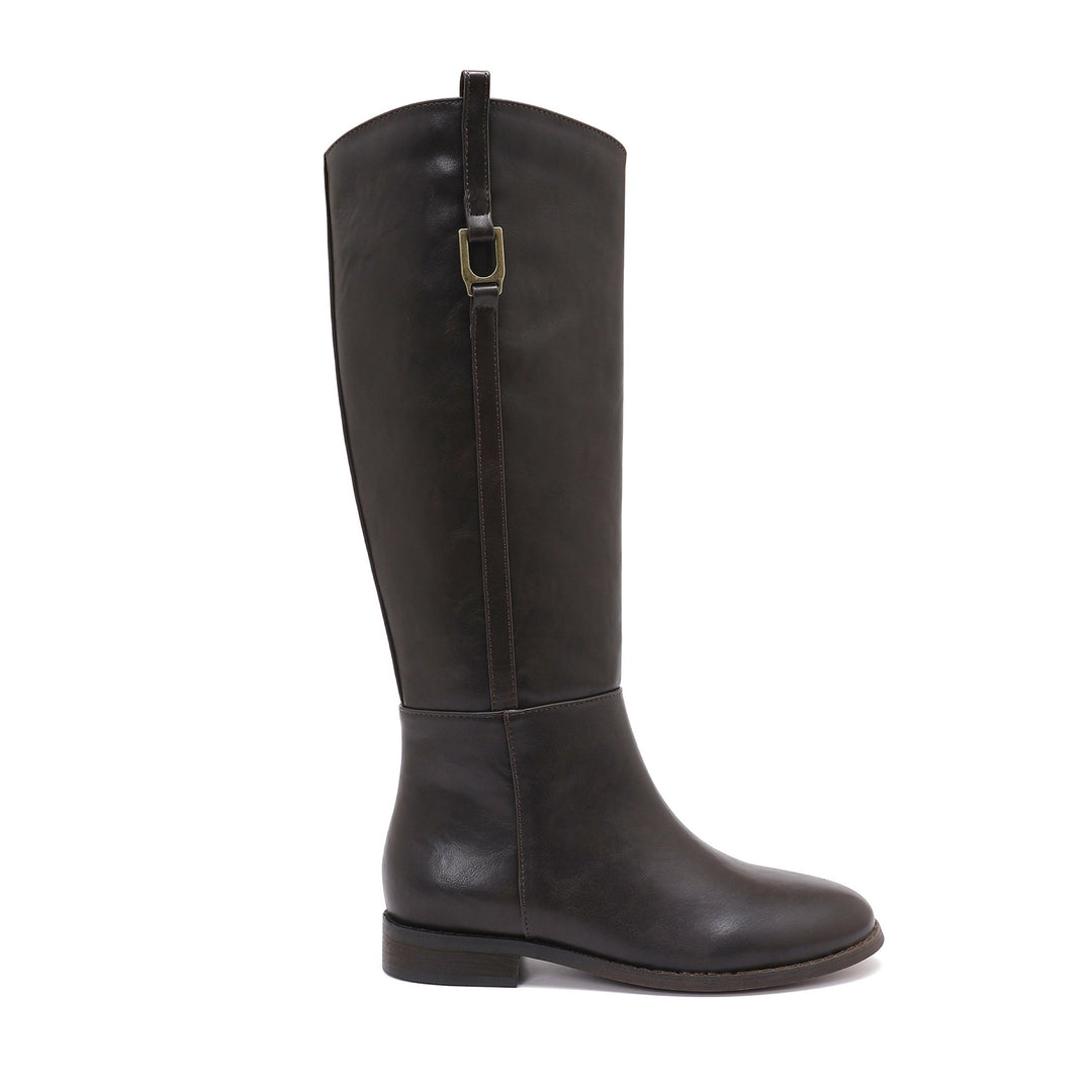 Viviane | Bottes hautes marron classiques