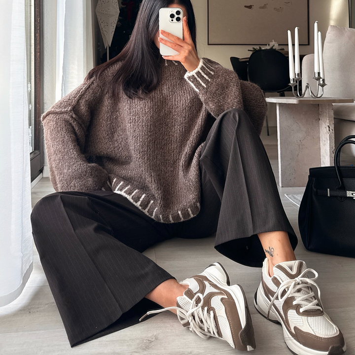 Vanessa | Baskets marron stylées