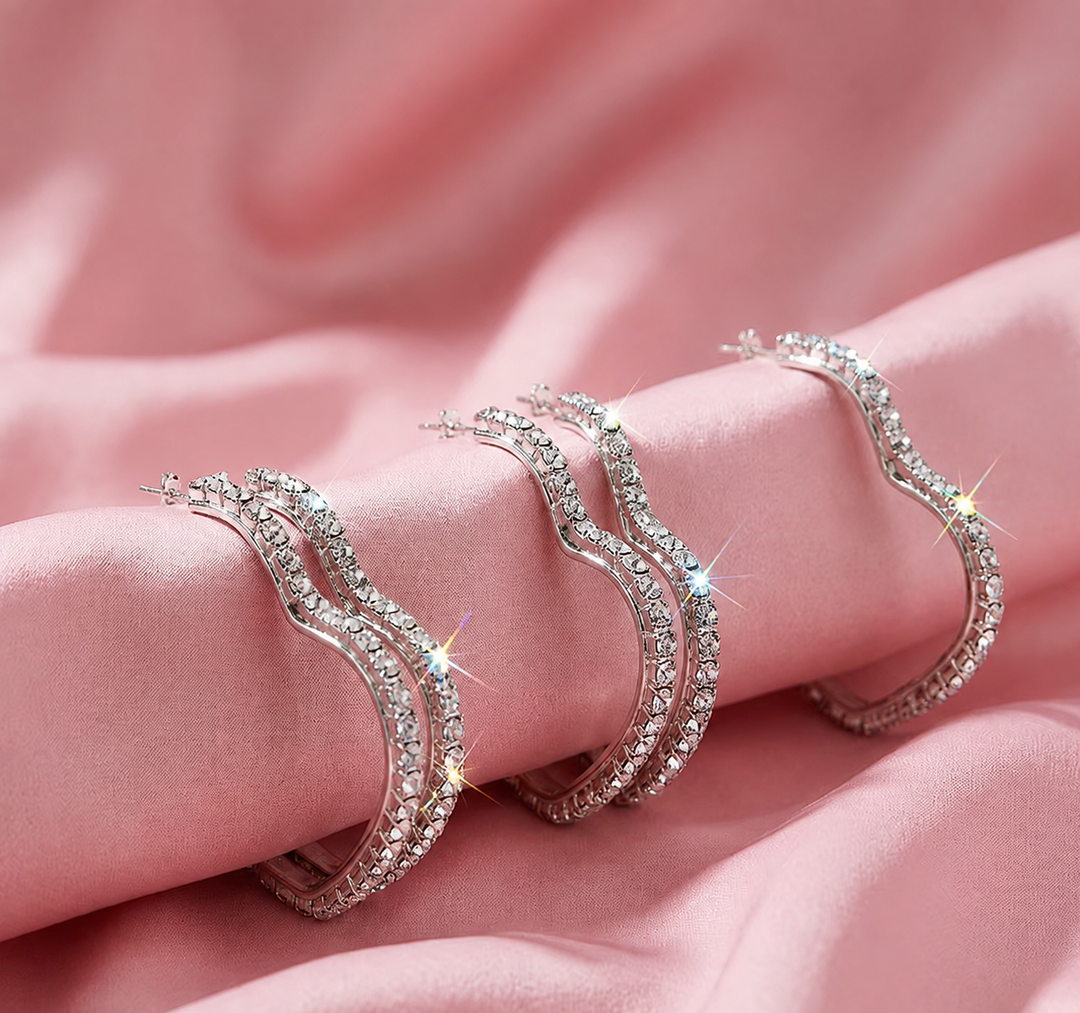 Trio de Cœurs | Ensemble de trois paires de créoles cœur