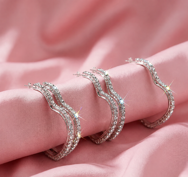 Trio de Cœurs | Ensemble de trois paires de créoles cœur