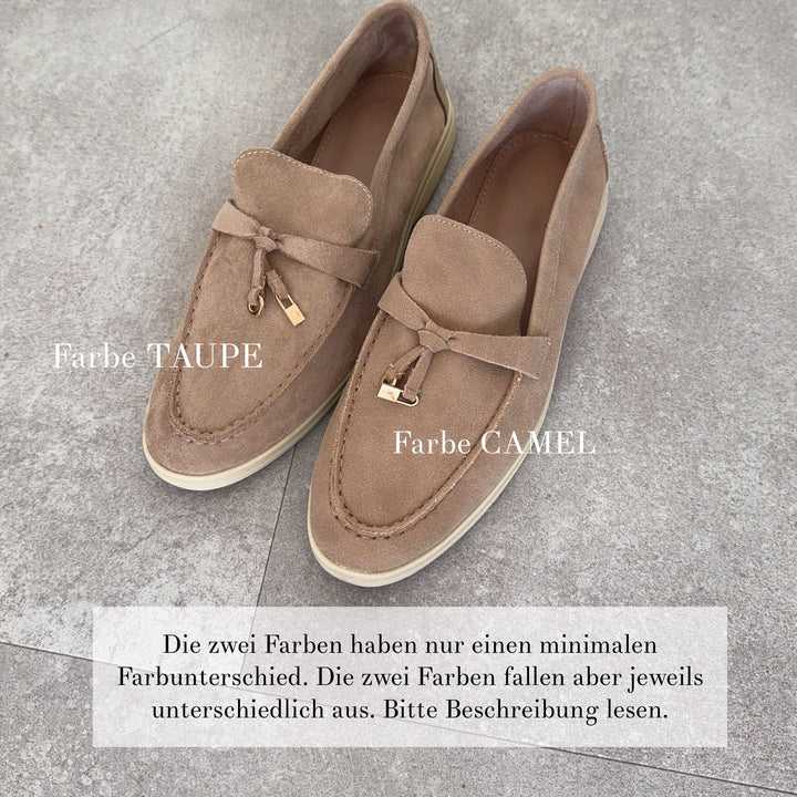 Gaëtane | Mocassins taupe élégants