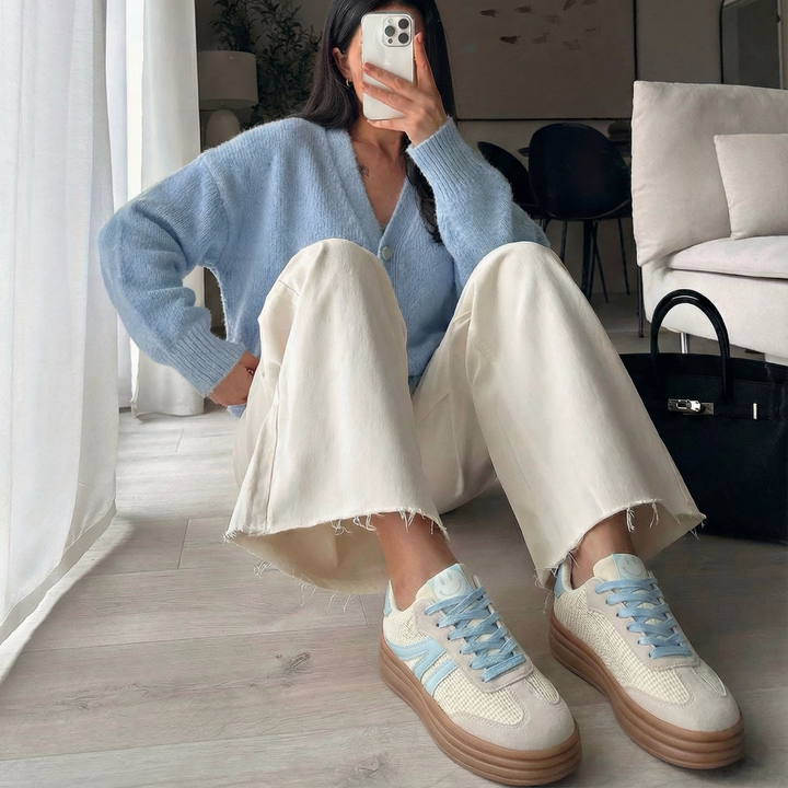 Babette | Baskets bleu clair