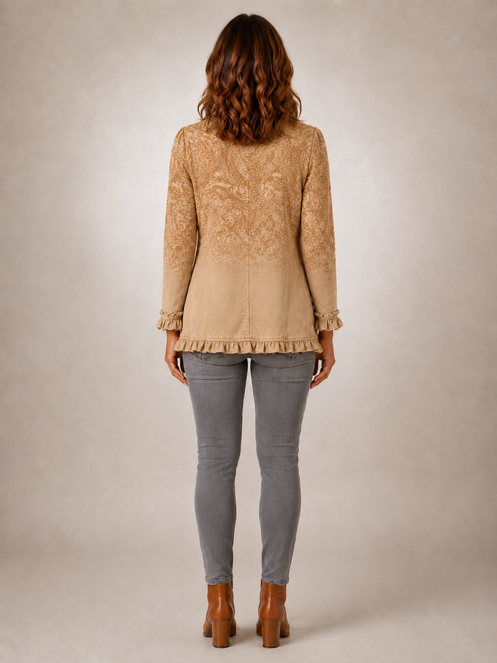 Crestelle | Veste volantée à imprimé western