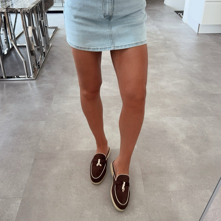 Karine | Mules mocassins marron