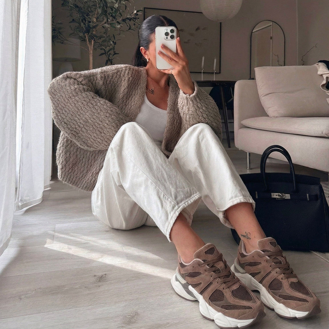 Mélodie | Baskets marron confortables