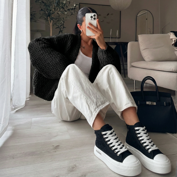 Zoé | Baskets noires polyvalentes