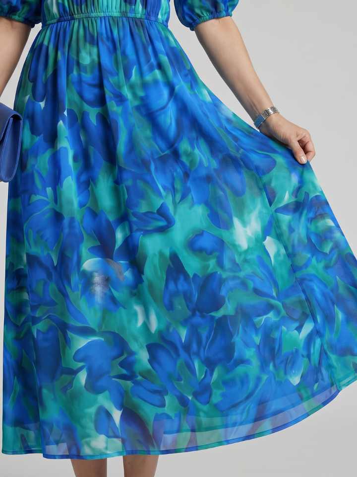 Léopoldine — Robe longue à manches ballon