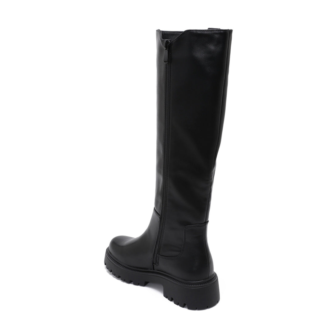 Rosine | Bottes noires élégantes à semelle crantée