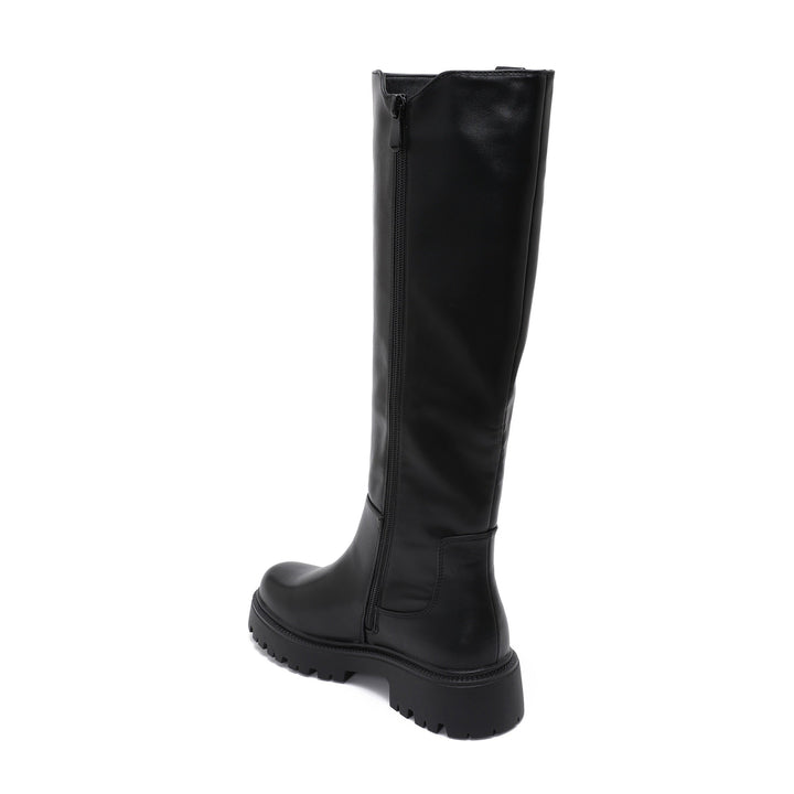 Rosine | Bottes noires élégantes à semelle crantée