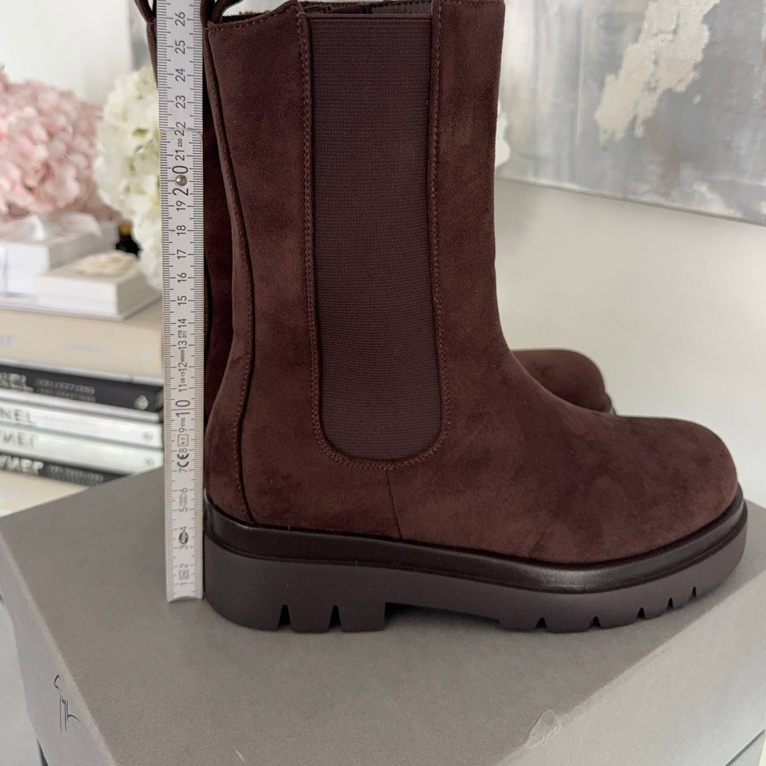 Gabrielle | Bottines Chelsea marron élégantes