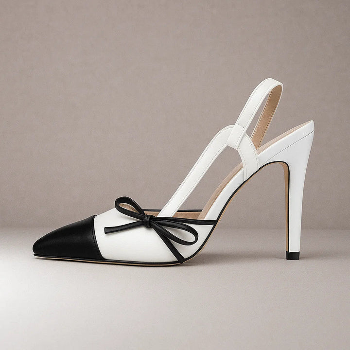 Margaux | Escarpins slingback à nœud