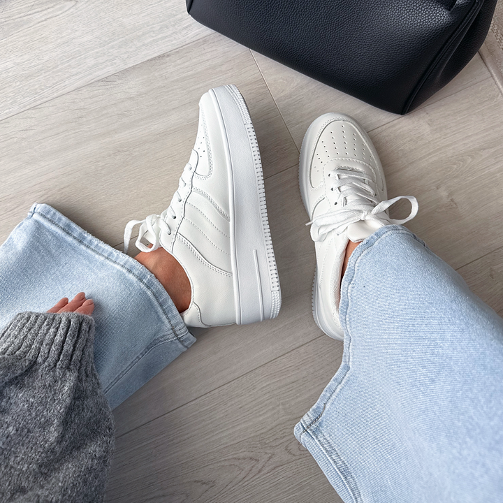 Isabeau | Baskets blanches épurées