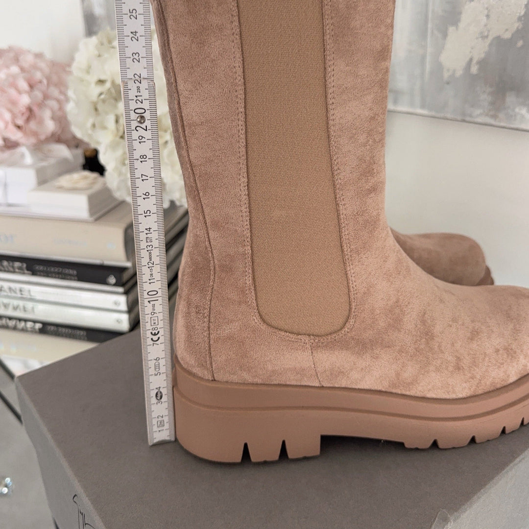 Florence | Bottines Chelsea beiges élégantes