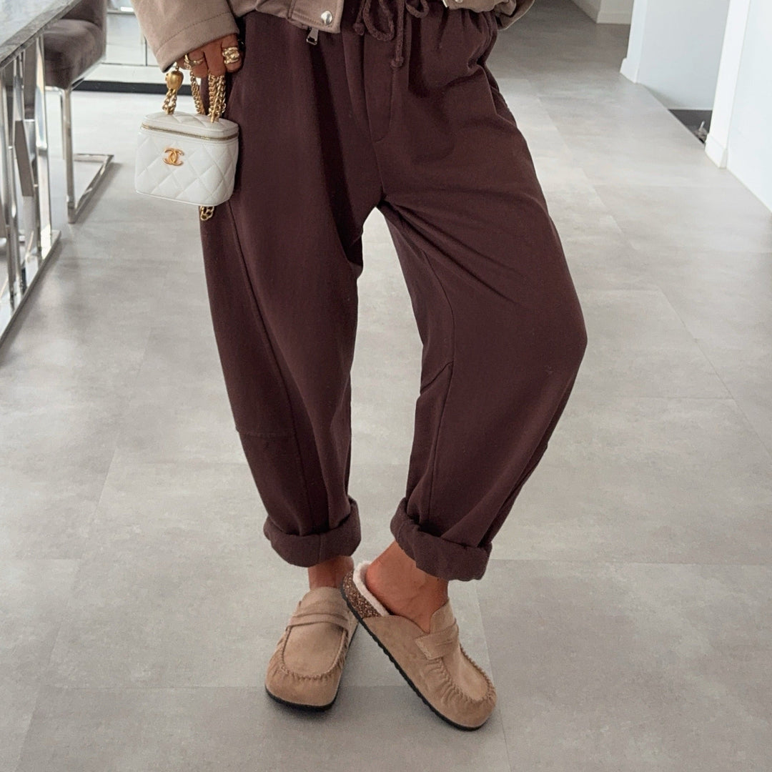 Aurore | Mules fourrées beiges façon mocassin
