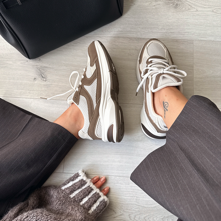 Vanessa | Baskets marron stylées