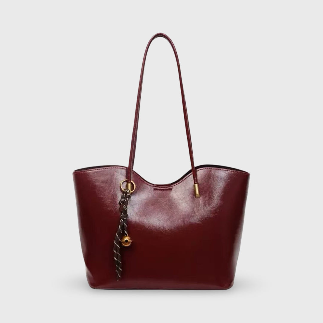 Sac cabas Sierra bordeaux vu de face