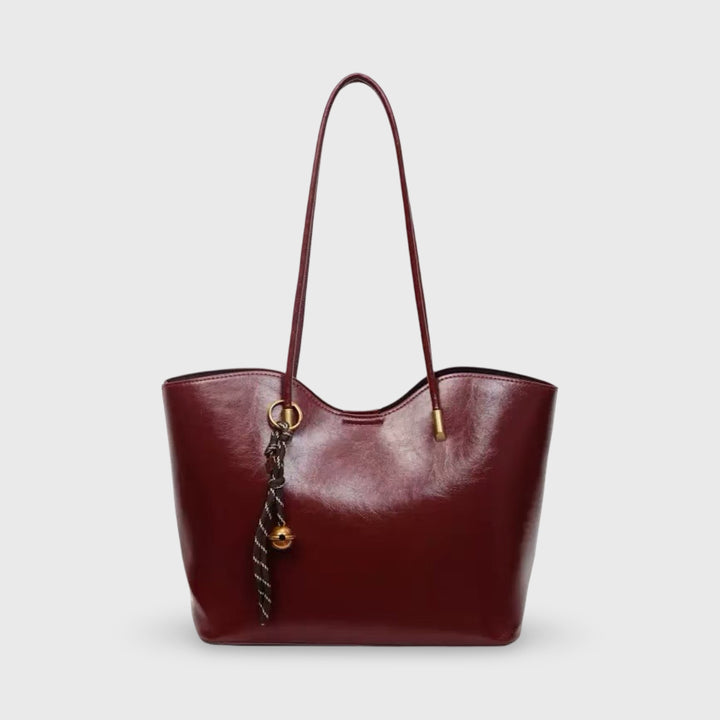 Sac cabas Sierra bordeaux vu de face
