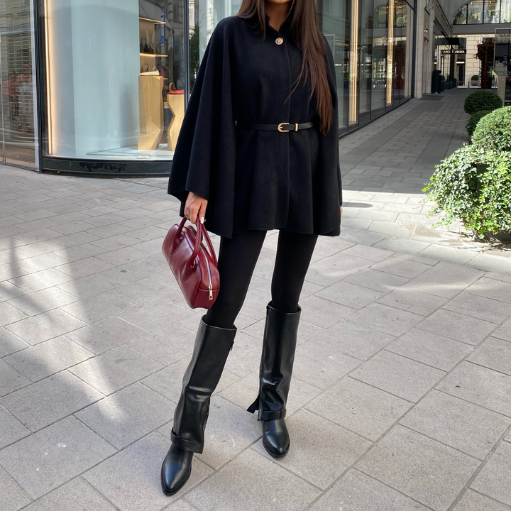 Roxane | Bottes noires élégantes hauteur genou
