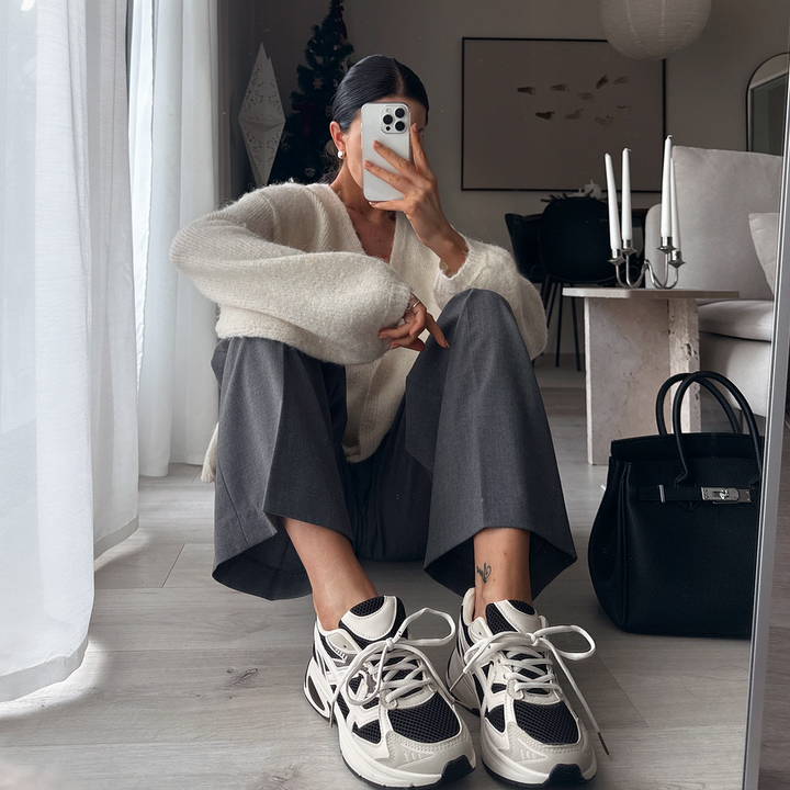 Morgane | Baskets noir et blanc