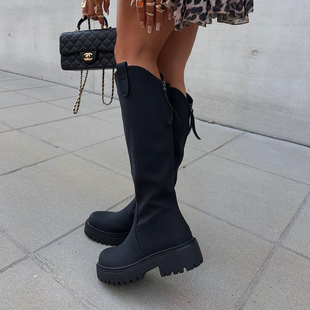 Octavie | Bottes cavalières noires