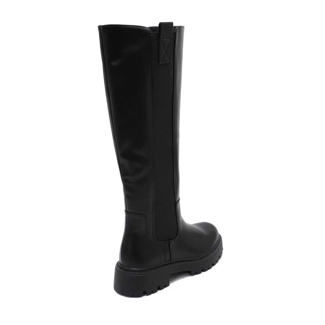 Rosine | Bottes noires élégantes à semelle crantée