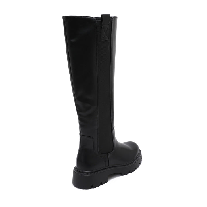 Rosine | Bottes noires élégantes à semelle crantée