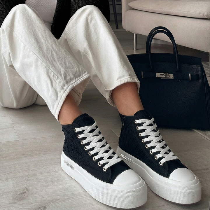 Zoé | Baskets noires polyvalentes