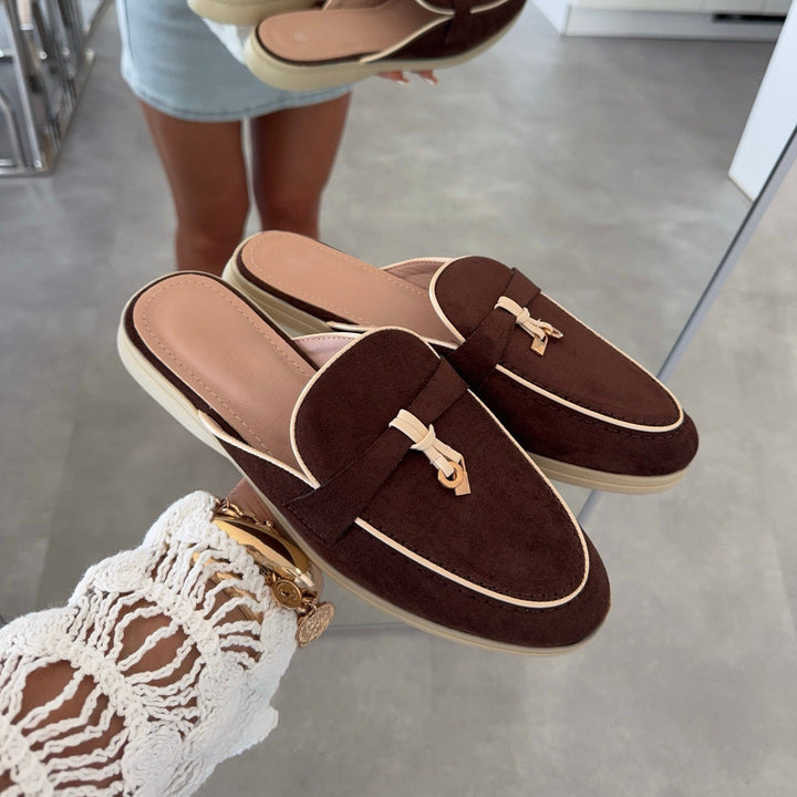 Karine | Mules mocassins marron