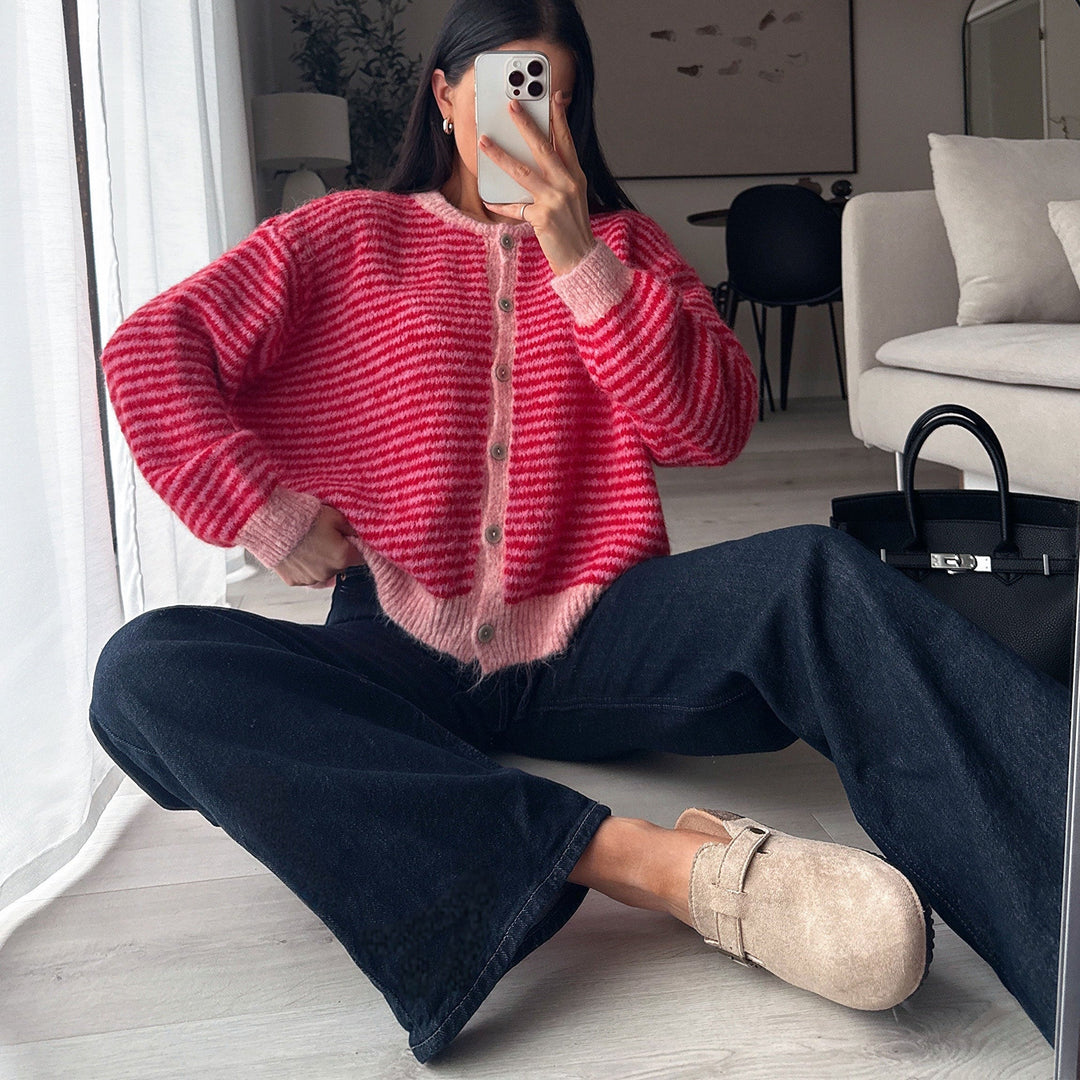 Héloïse | Mules en daim beiges à boucle