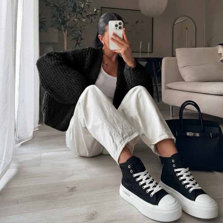 Zoé | Baskets noires polyvalentes