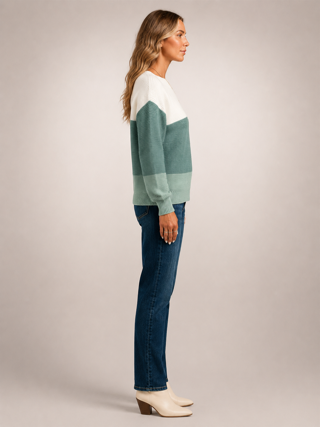 Adèle | Pull color-block à encolure bateau