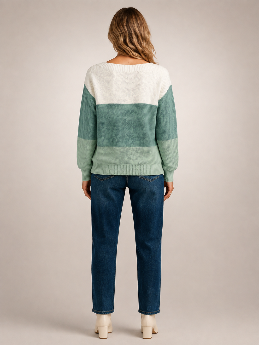 Adèle | Pull color-block à encolure bateau