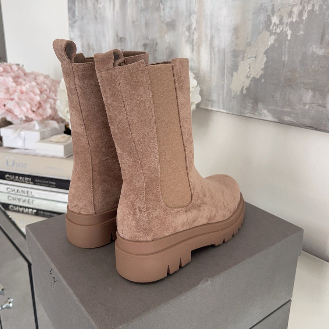 Florence | Bottines Chelsea beiges élégantes