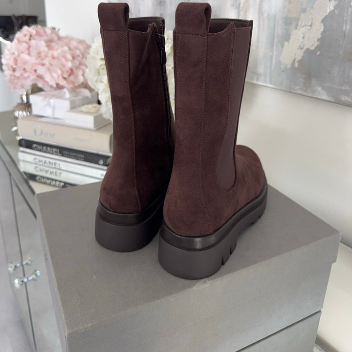 Gabrielle | Bottines Chelsea marron élégantes