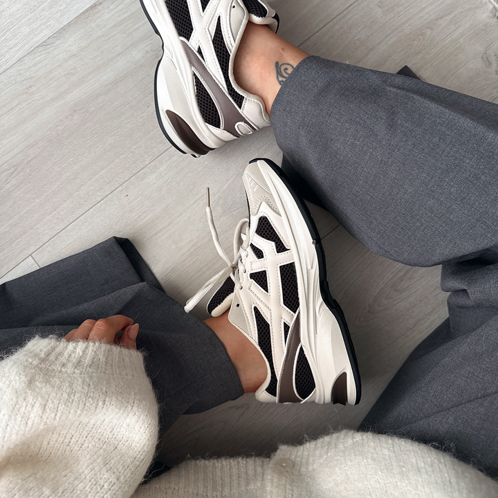 Morgane | Baskets noir et blanc
