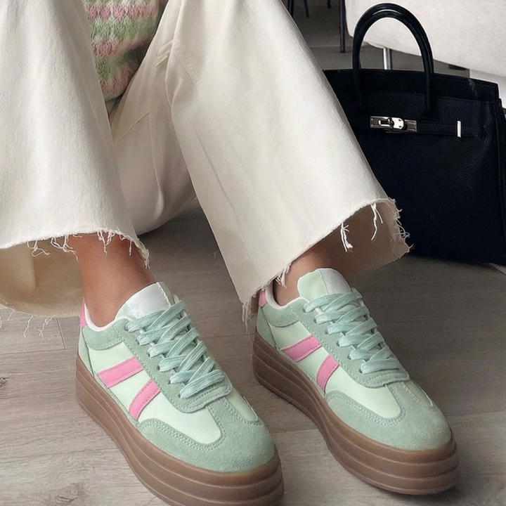Maëlys | Baskets vert clair